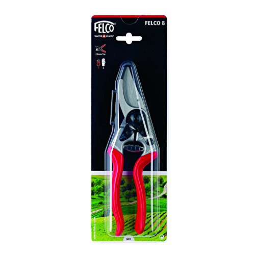 Felco Pruning Shears (F 6) - High Performance Swiss Made One-Hand Garden Pruners