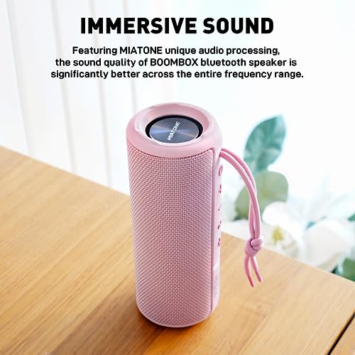 MIATONE Boombox Outdoor Portable Waterproof Wireless Bluetooth Speaker