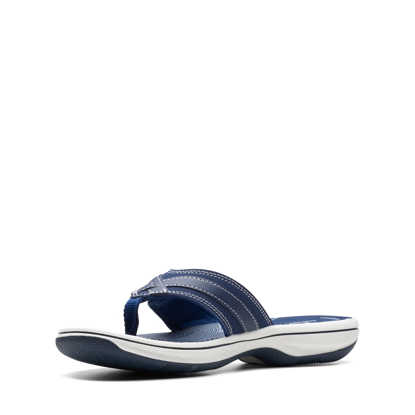 Clarks Women's Breeze Sea Flip-Flop, Navy Synthetic