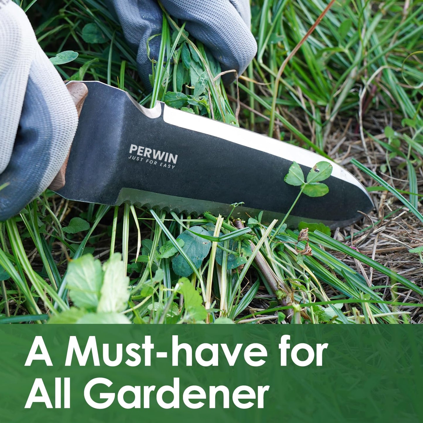 PERWIN Hori Hori 7" Garden Knife with Sheath