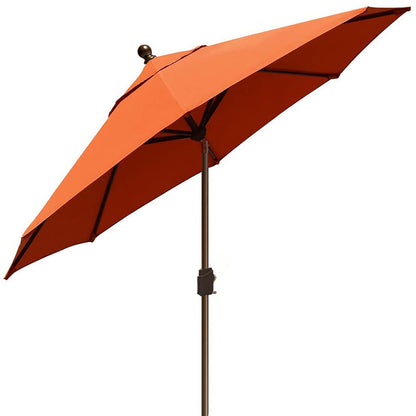 EliteShade USA 10-Year-Non-Fading 9Ft Market Umbrella Patio Umbrella Outdoor Table Umbrella with Ventilation, Rust