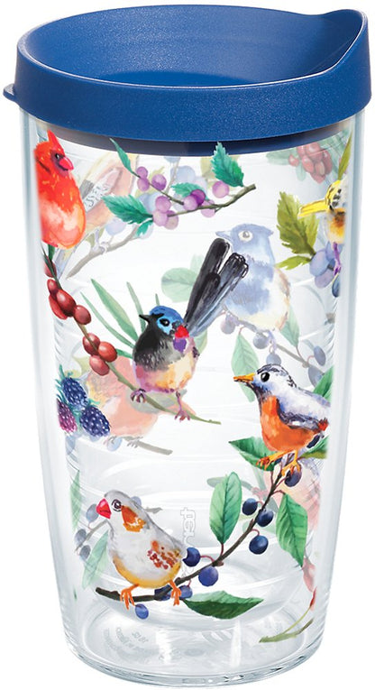 Tervis Watercolor Songbirds Double Walled Insulated Tumbler 16oz