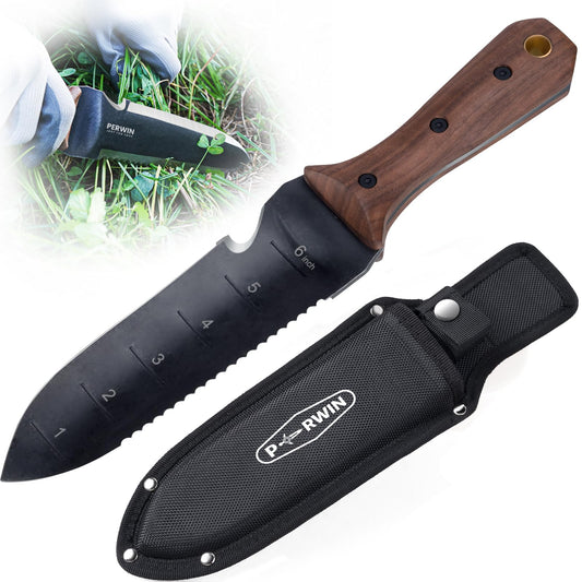 PERWIN Hori Hori 7" Garden Knife with Sheath