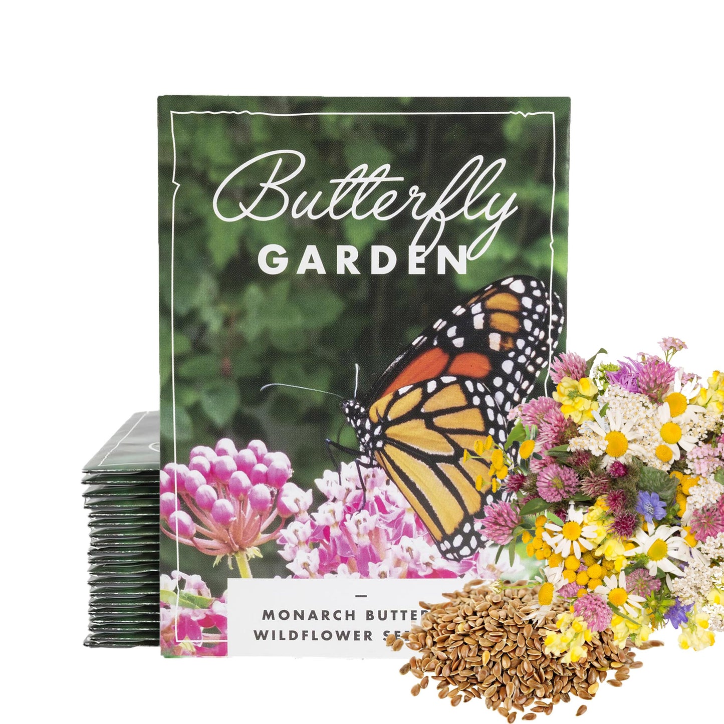 American Meadows Wildflower Seed Packets ''Butterfly Garden'' (Pack of 20) - Pollinator Wildflower Seed Mix